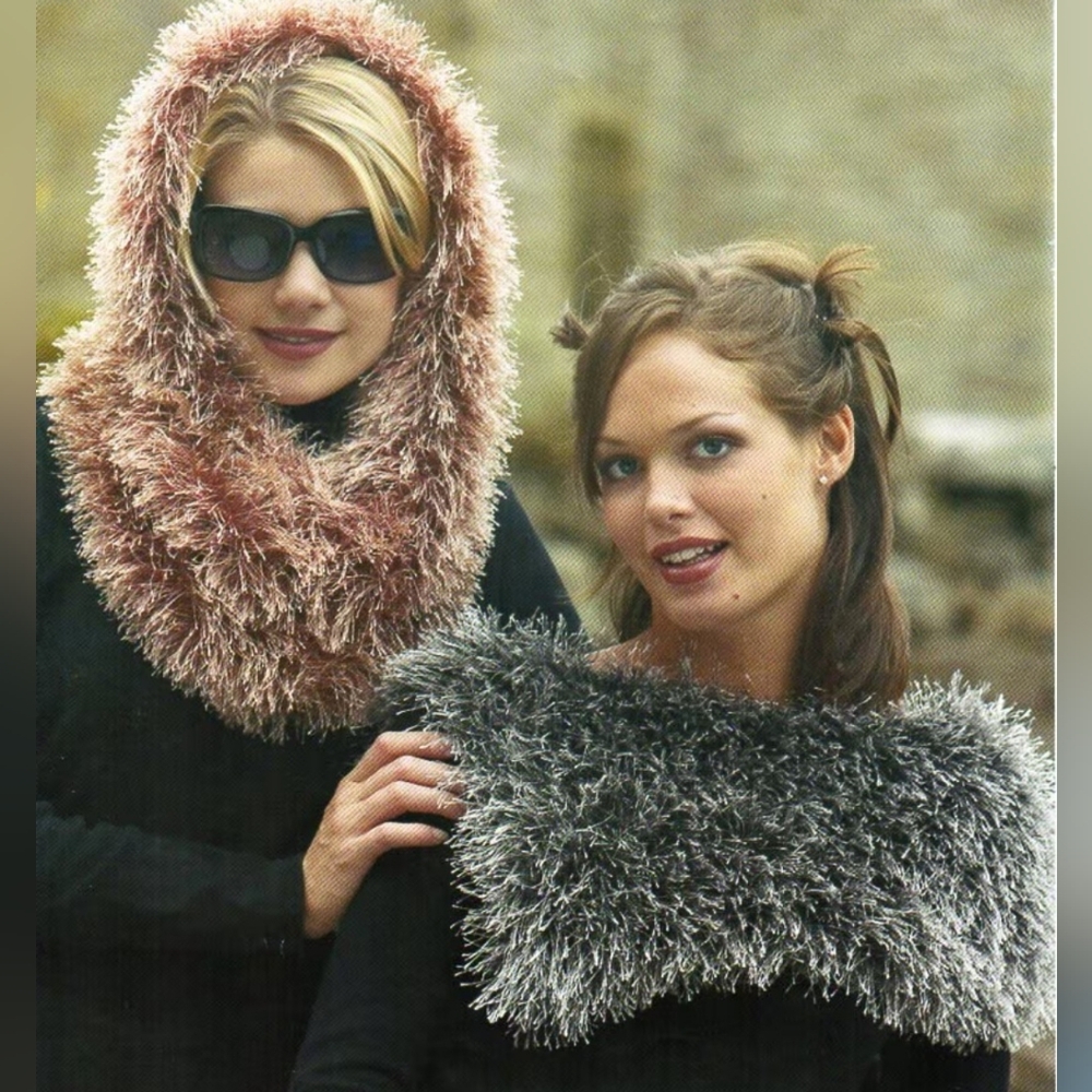 Altar'd State Infinity Scarf Faux Fur Brown Cowl Neck Warmer Soft